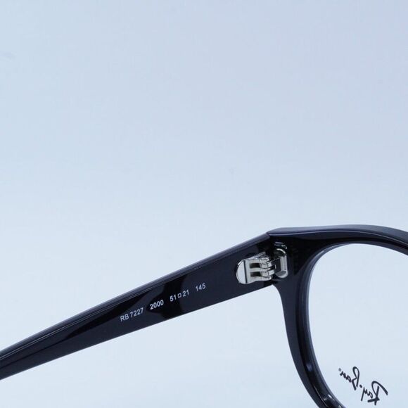 NEW RAY-BAN RX7227 2000 BLACK EYEGLASSES - Picture 6 of 10